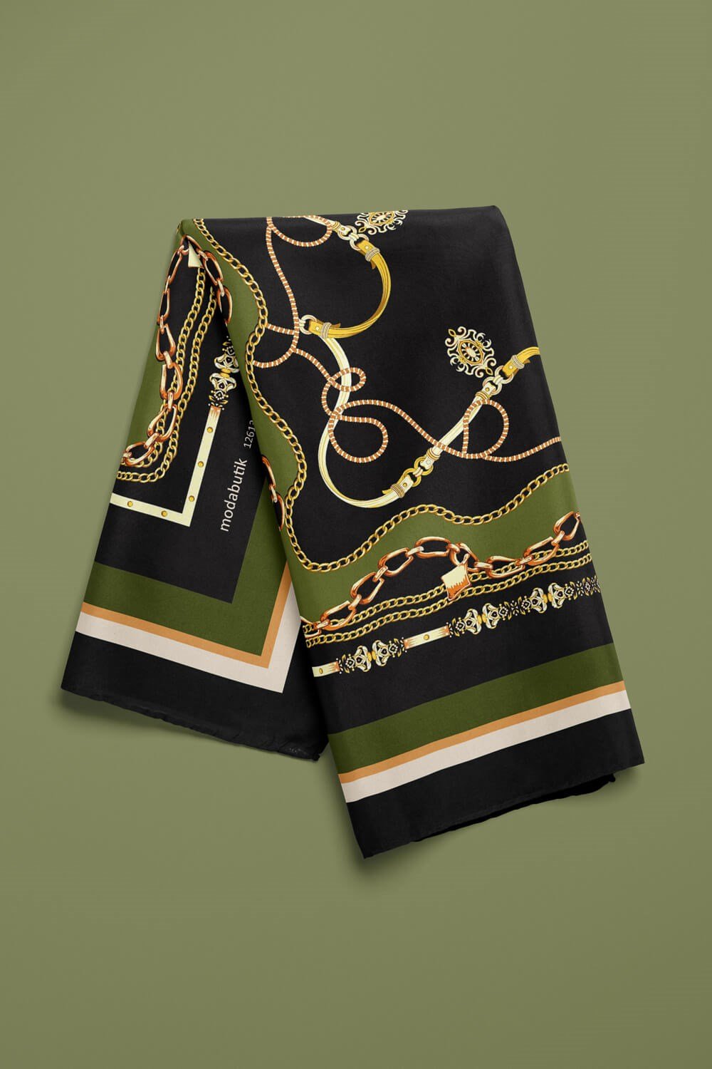 Violla E117 ZINCIR BAROK TASARIMLI BANDANA