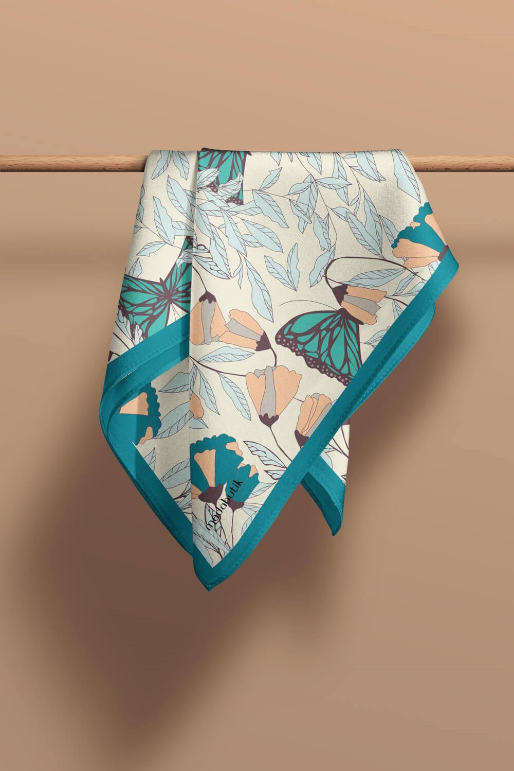 A119 Violla Kelebek Desenli Bandana