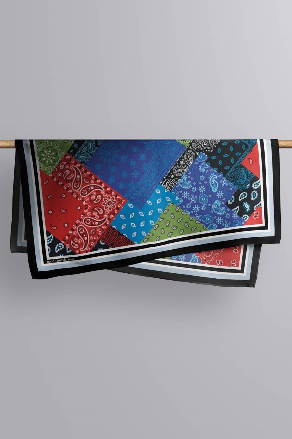 Violla F76  PATCHWORK  ŞAL DESENLİ BANDANA  DG11987