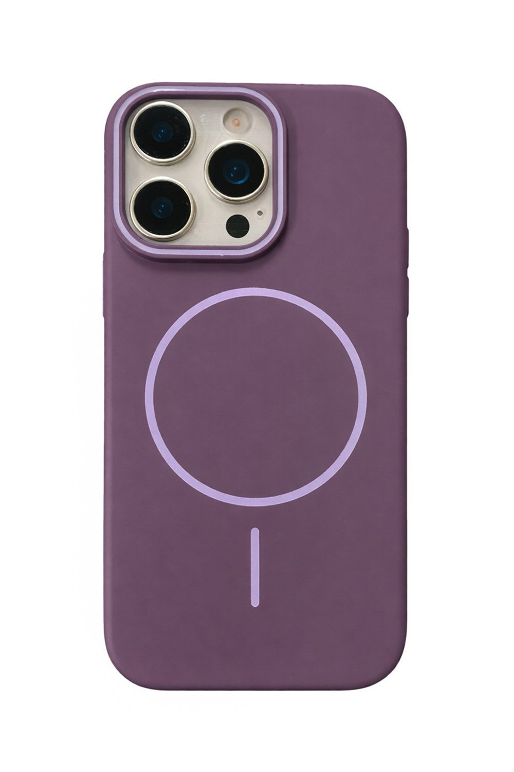 iPhone 13 Pro Max Uyumlu Kamera Çıkıntılı Magsafe Wireless Şarj Özellikli Sert Sararmaz Silikon Kılıf