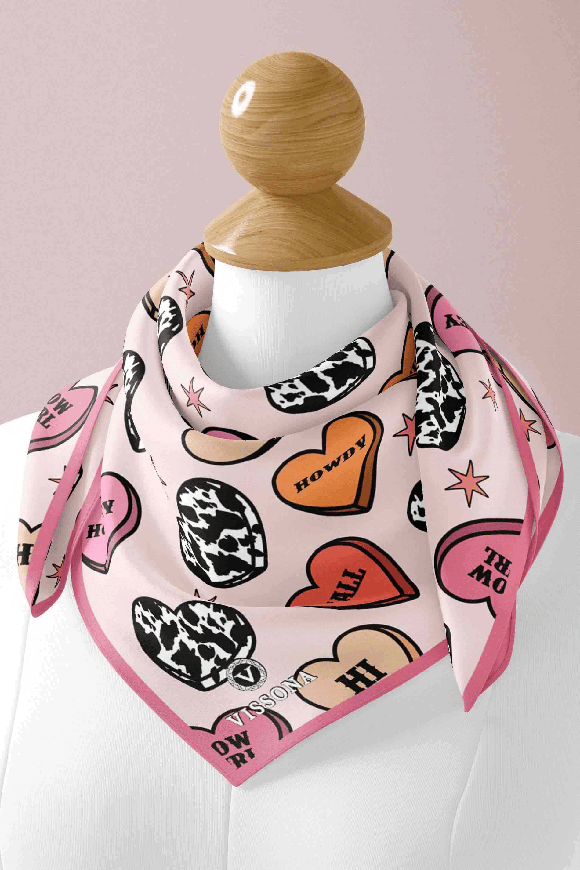 100% Silk Headscarf for Women - 22