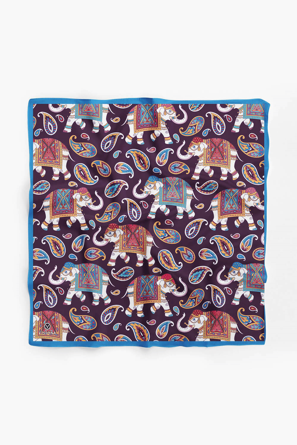 100% Silk Headscarf for Women - 22