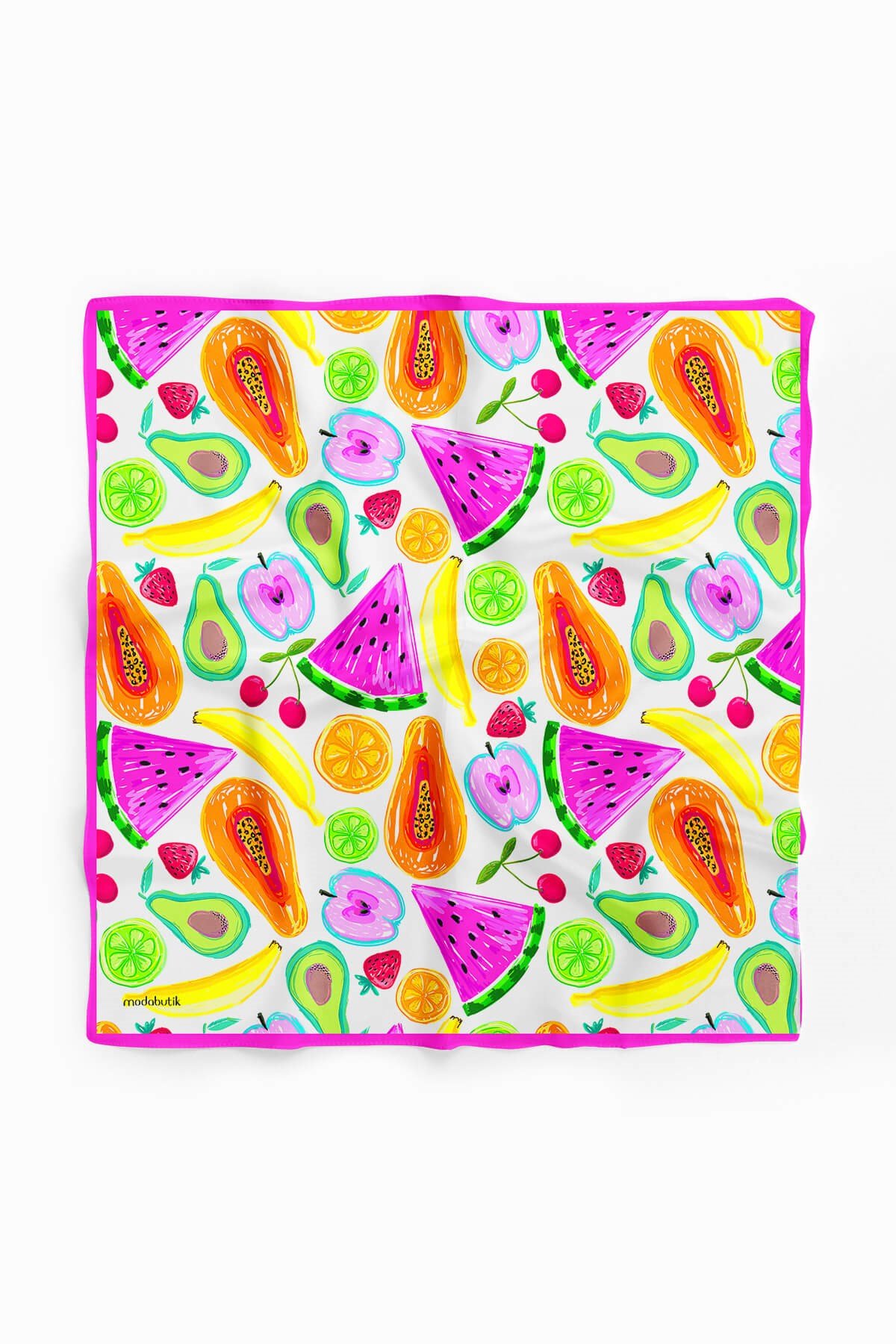 G96 Violla Meyve Desenli Bandana