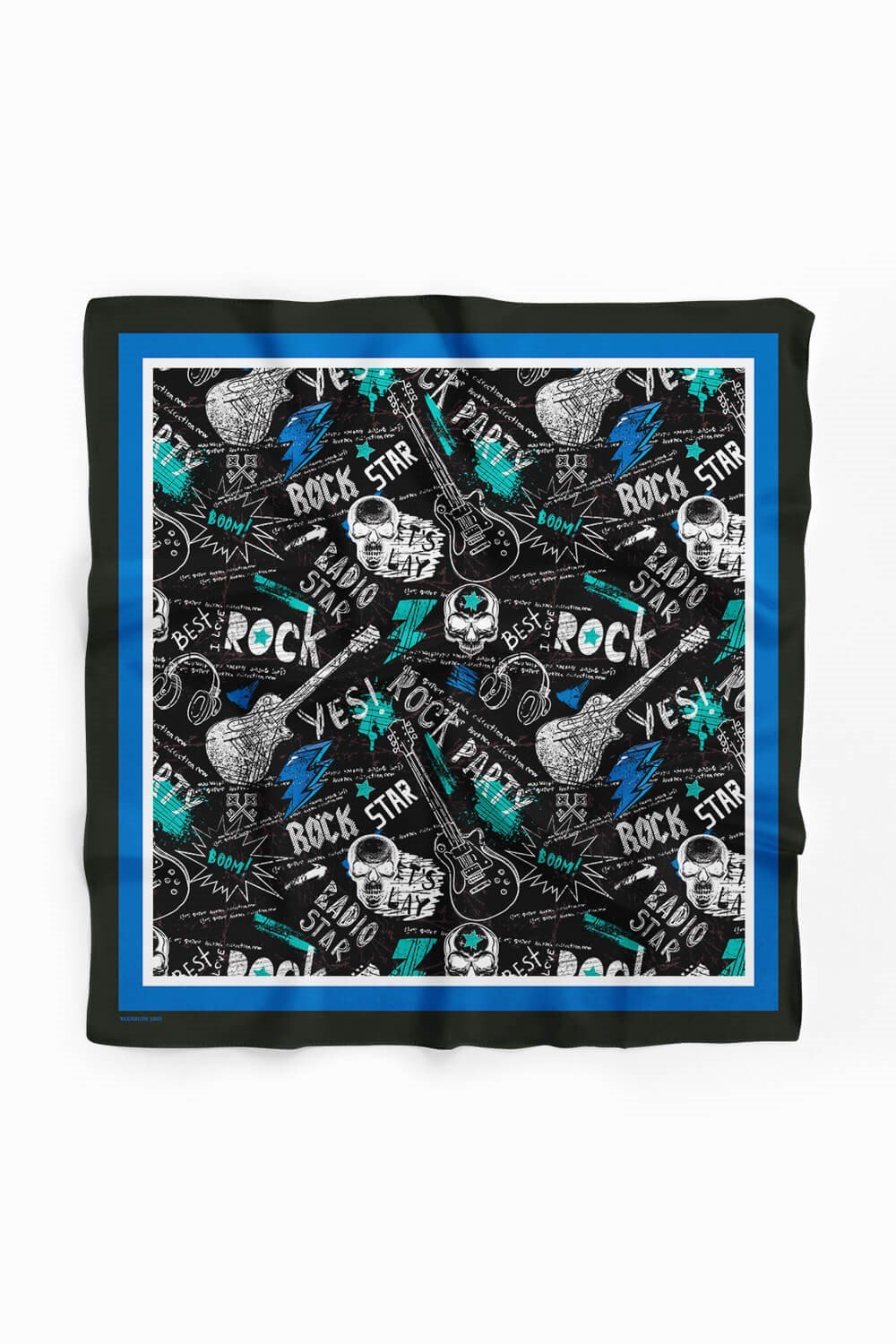 Violla H29 Kadın Yes Rock Desenli 50x50 Bandana HYL DG01565-22
