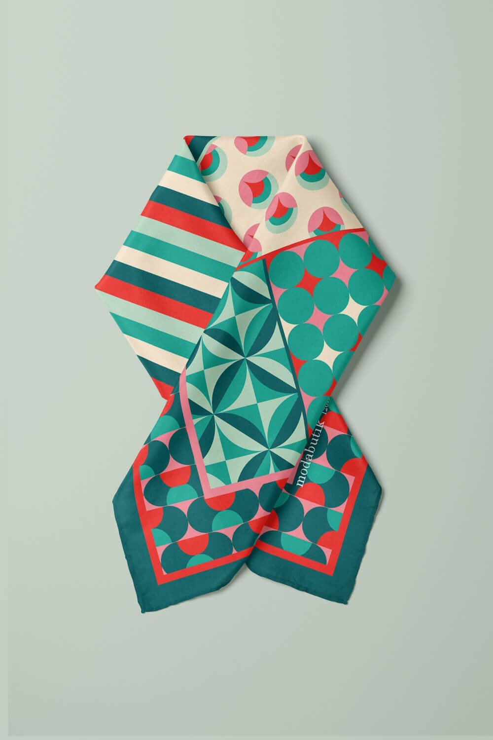 Violla H43 RETRO DESENLİ  BANDANA DG12079