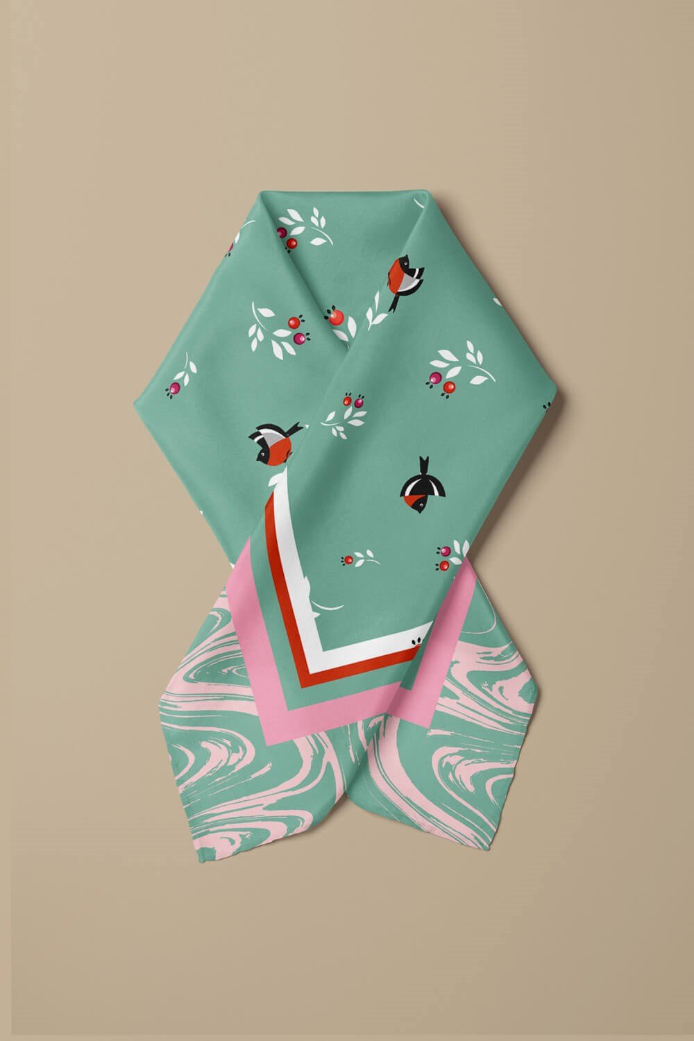 Violla F115 ÇITIR RETRO DESENLİ BANDANA DG12076