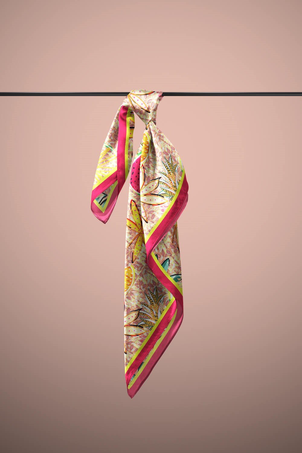 Z44 Violla Ananas Karpuz Desenli Bandana