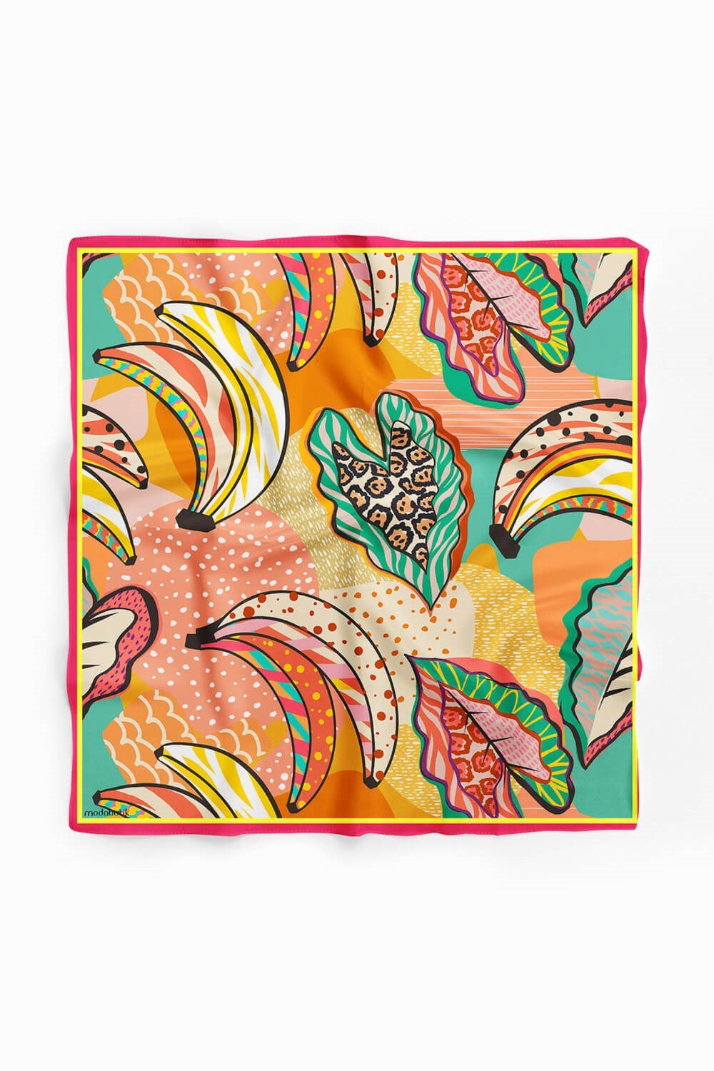 F114 Violla Muz Desenli Bandana