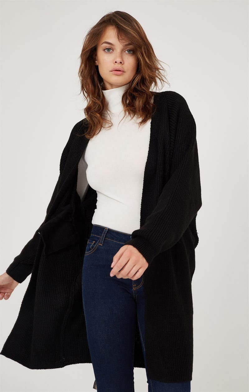 Siyah 19WR076 TRİKO HIRKA