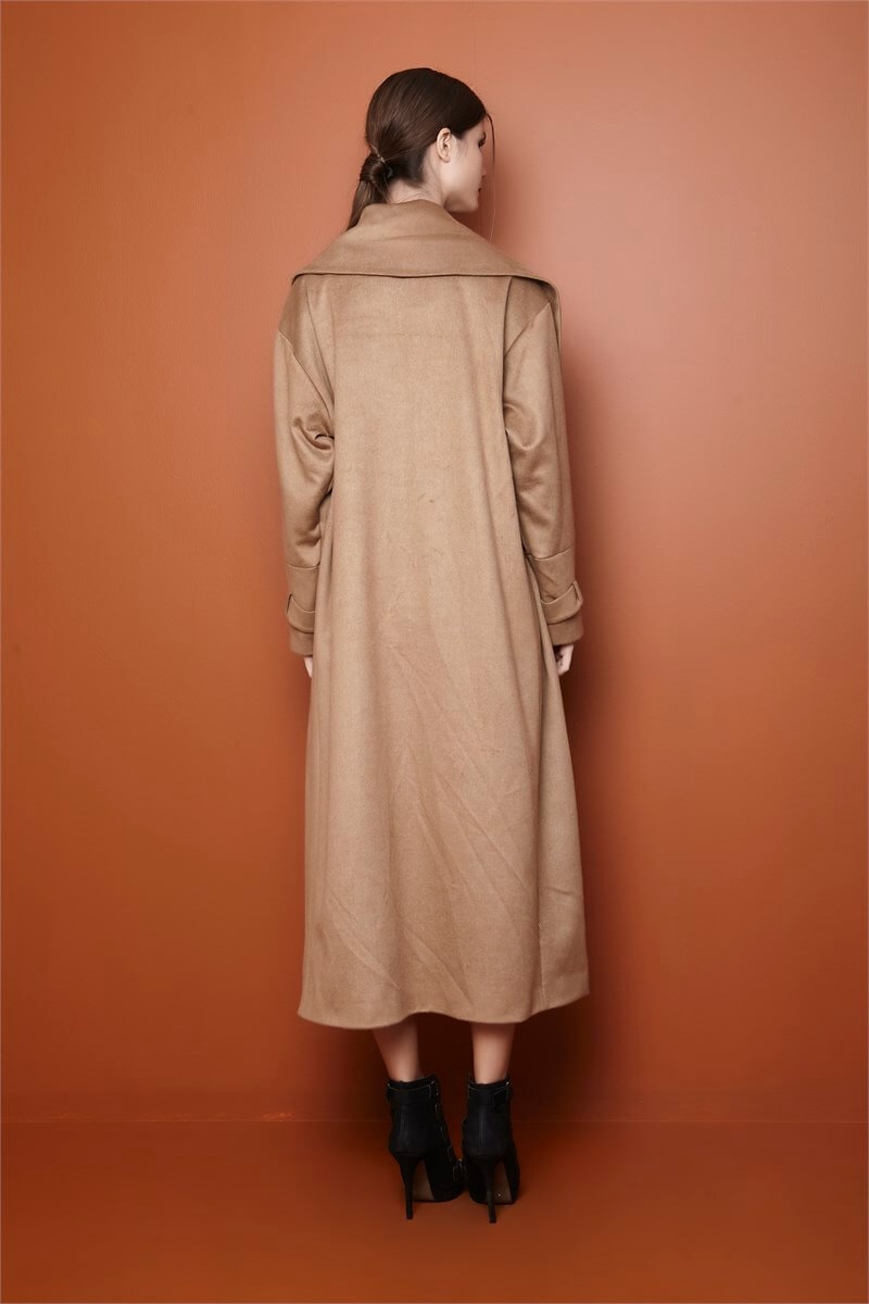 Süet Maxi Boy Kaban