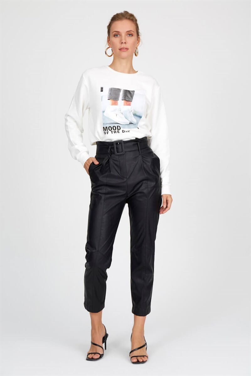 Ekru - Uzun Kol S-ShirtST050W7202501