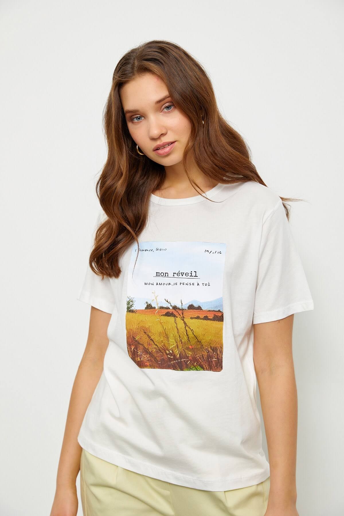 Ekru 2YB2CTS0201 T-SHIRT