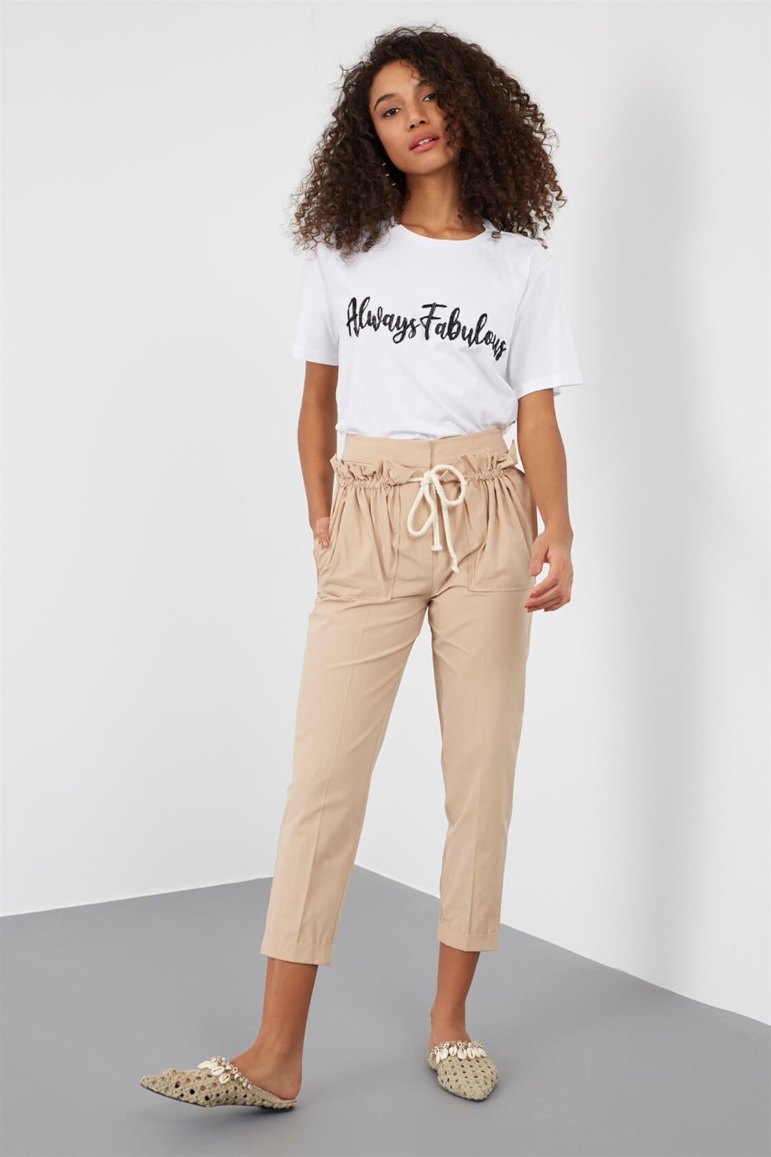 Ekru 1YM2ETS0082 T-SHIRT