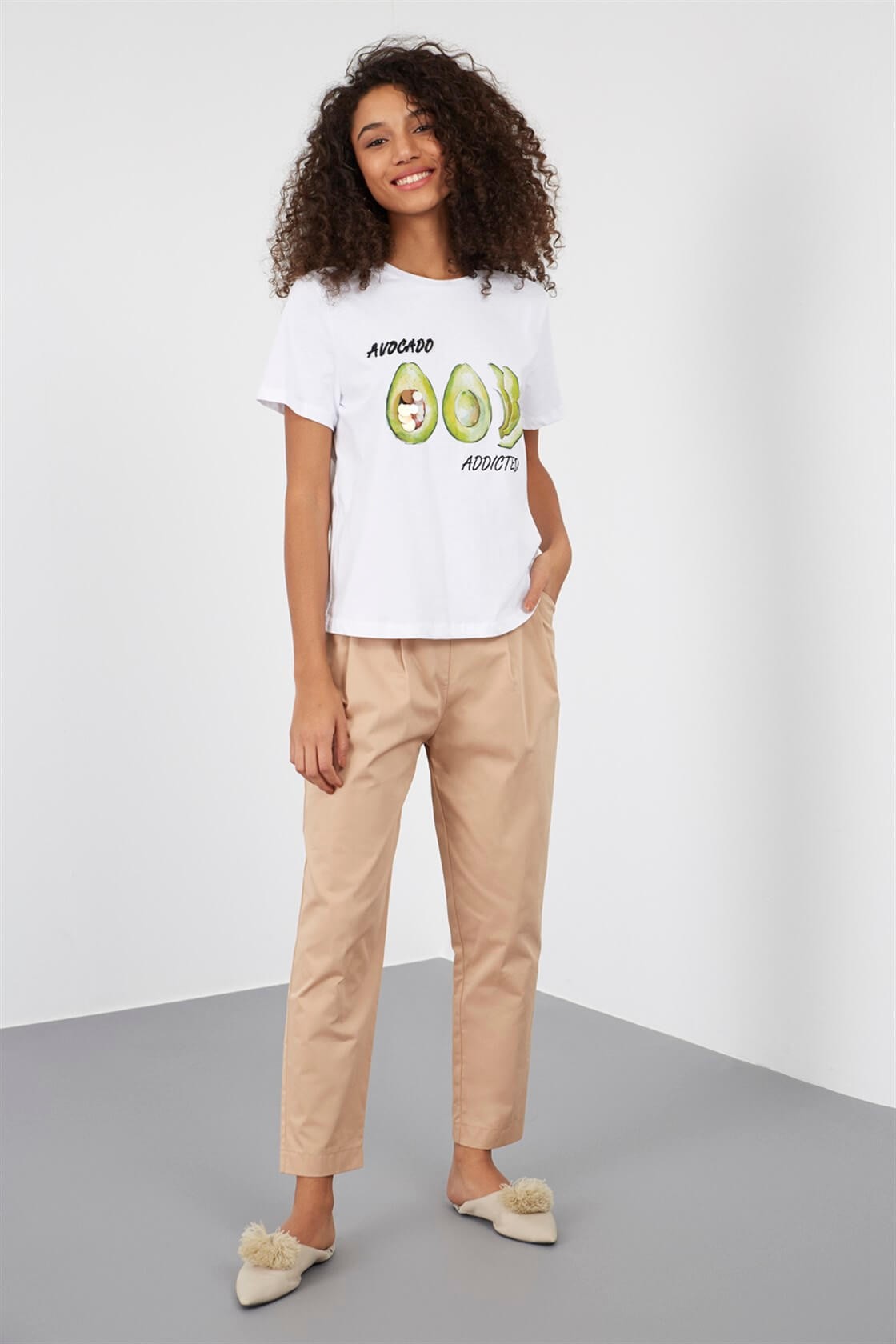 Ekru 1YM2CTS0090 T-SHIRT