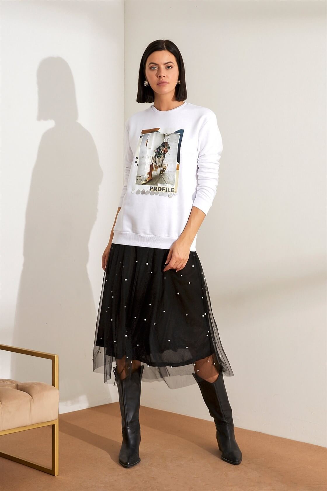 Ekru 2YB4CSS0058 S-SHIRT
