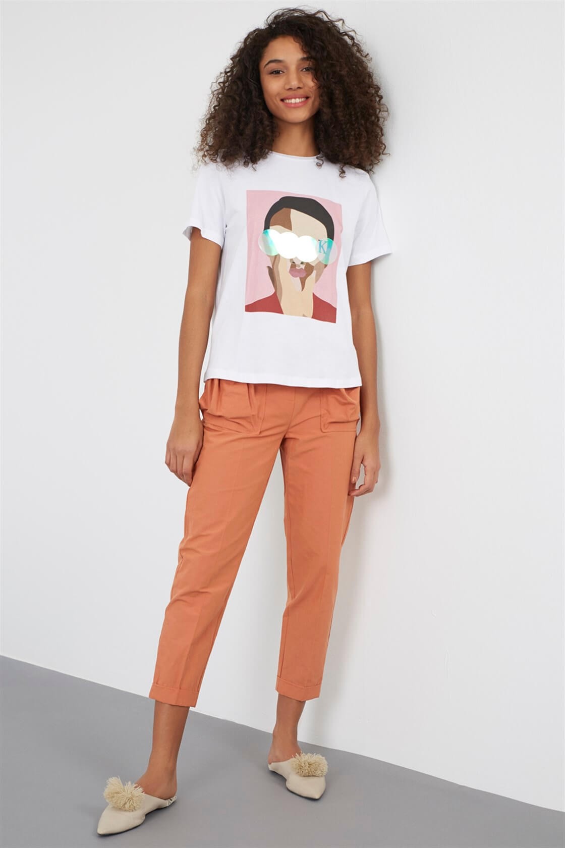 Ekru 1YM2CTS0073 T-SHIRT