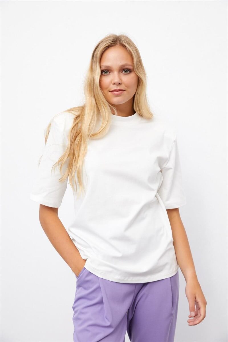 Ekru 1YI4CTS0211 T-SHIRT