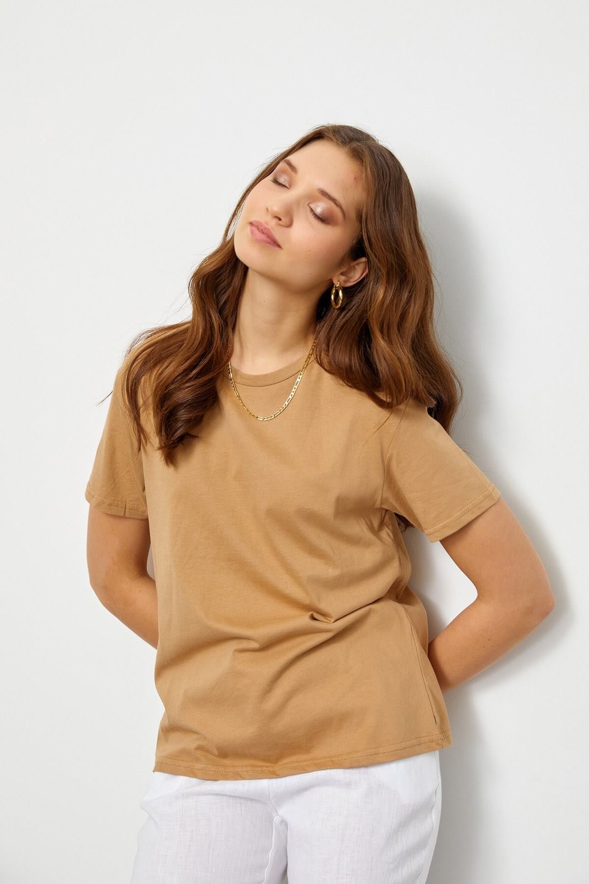 Kahve 2YB2CTS0161 T-SHIRT