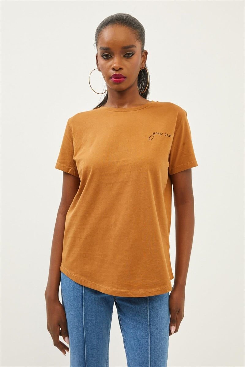 Kahve 2YI2CTS0281 T-SHIRT