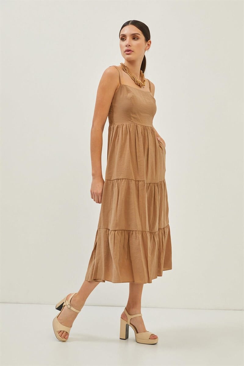 Kahve 1YI2CEL1614 ELBİSE