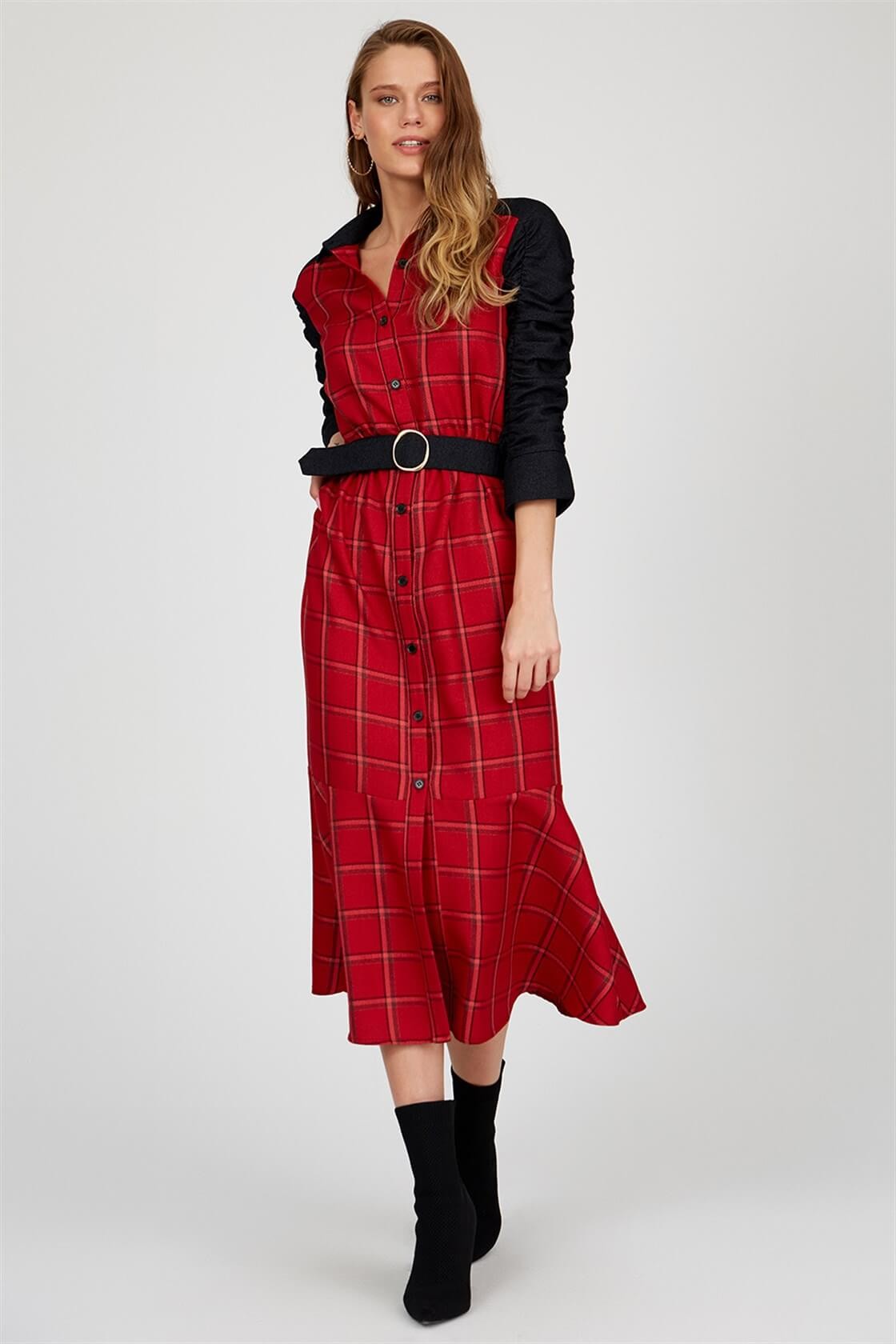 Kırmızı 1YM4CEL0205 ELBİSE 