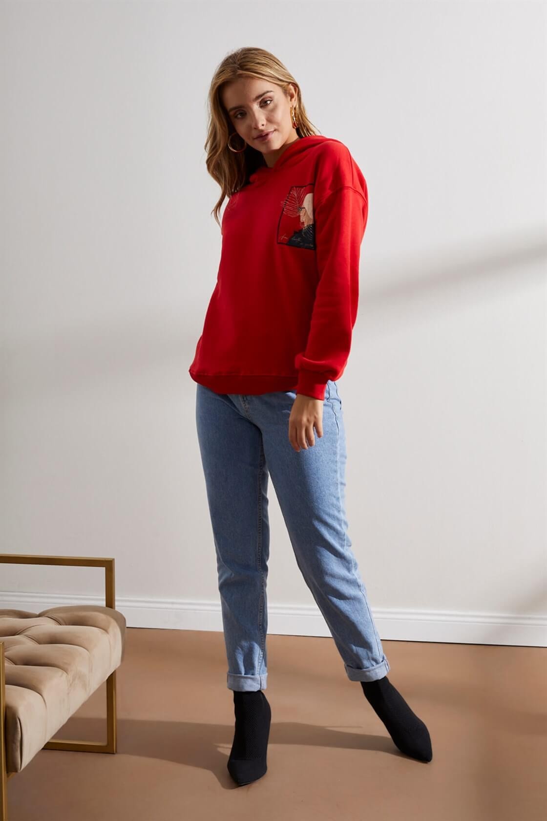 Kırmızı 2YB4CSS0095 S-SHIRT