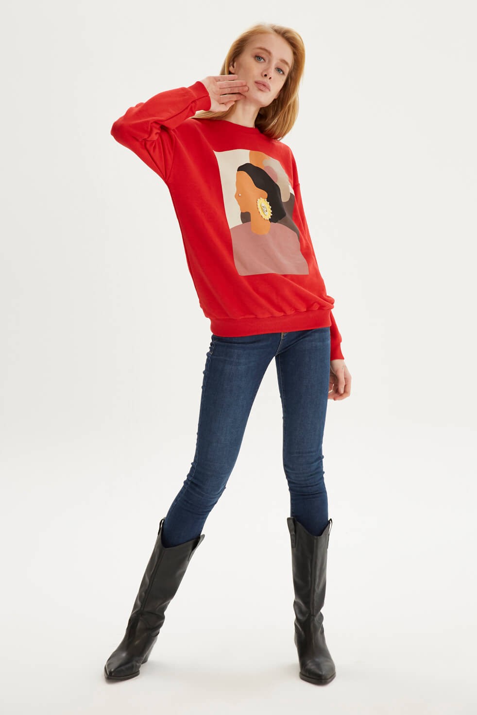 Kırmızı S-ShirtST050W7203501