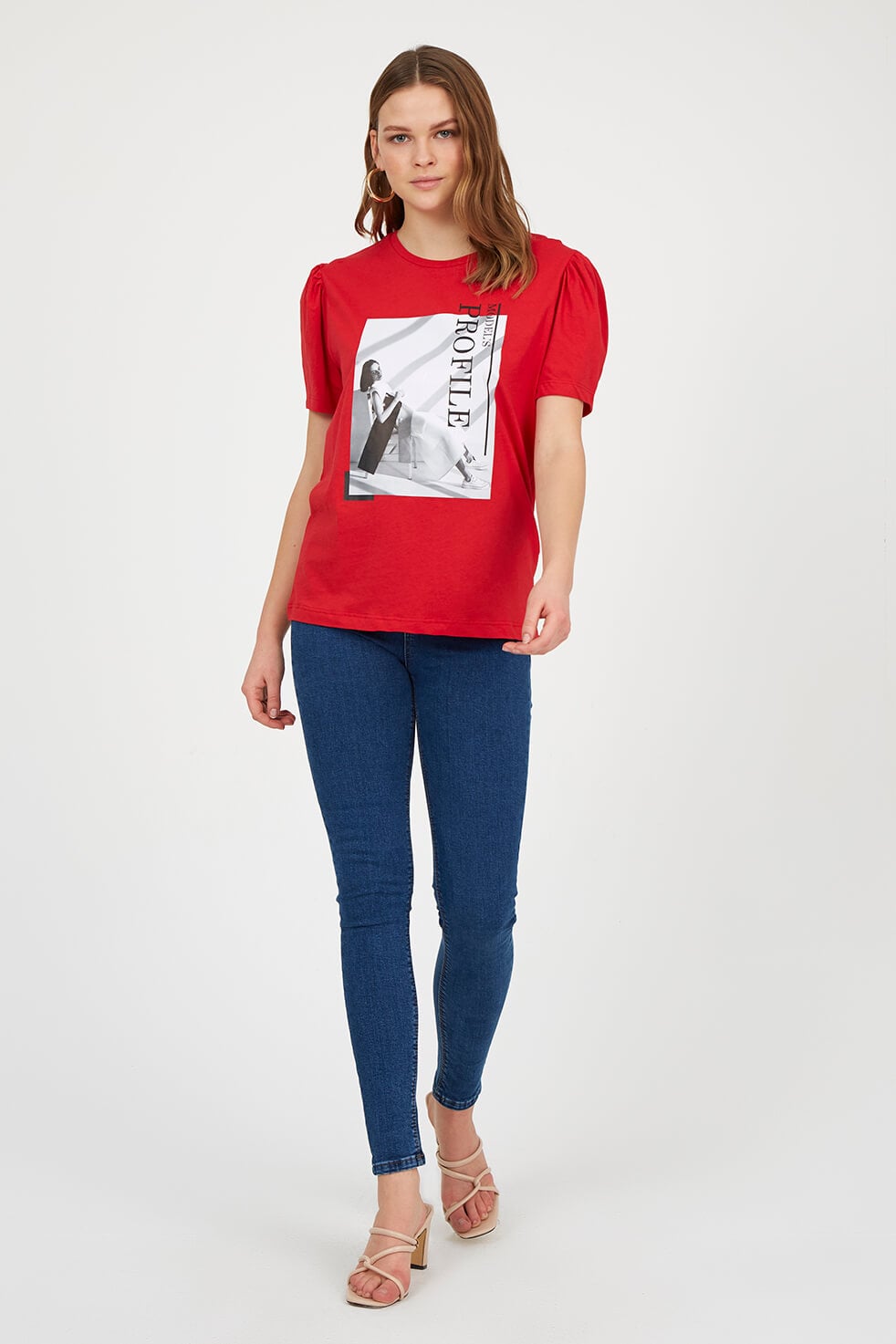 Kırmızı 2YM2CTS0115 T-SHIRT