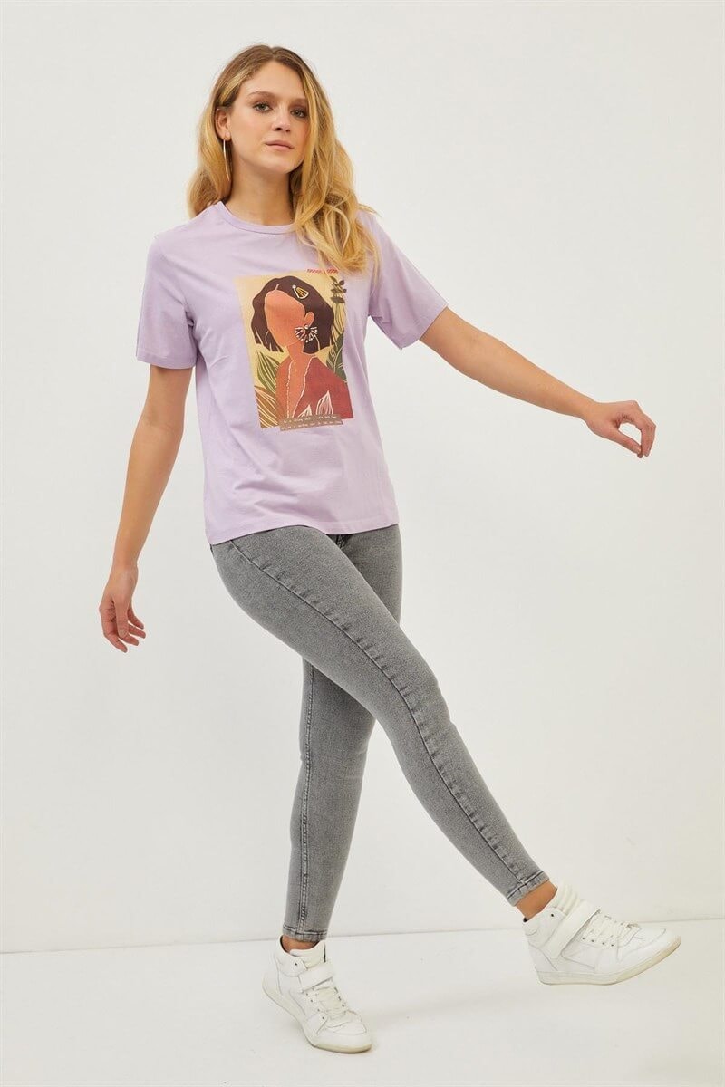 Lila 2YI2CTS0287 T-SHIRT