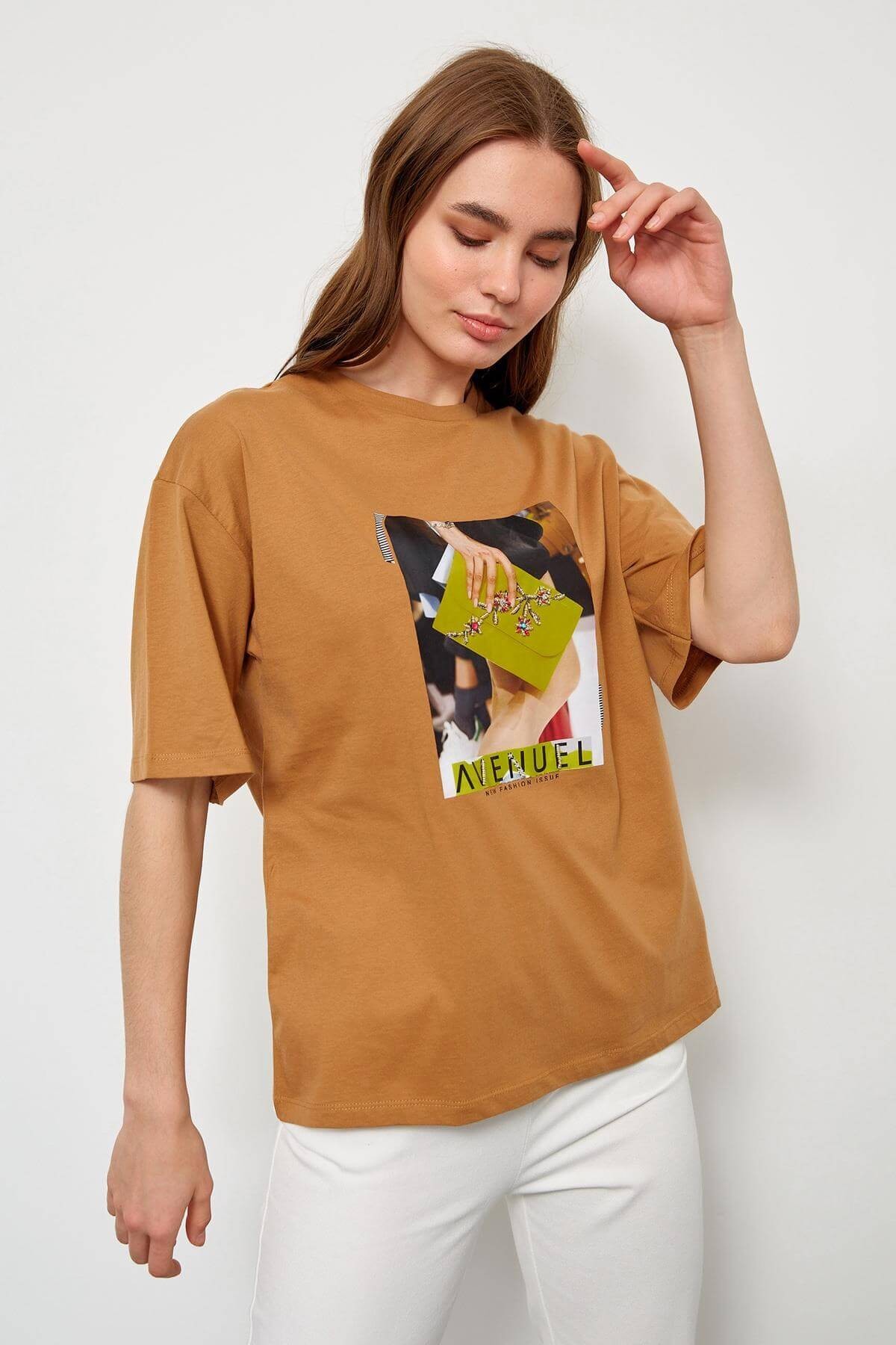 Moka Kısa Kol Baskılı T-ShirtST060S71238001
