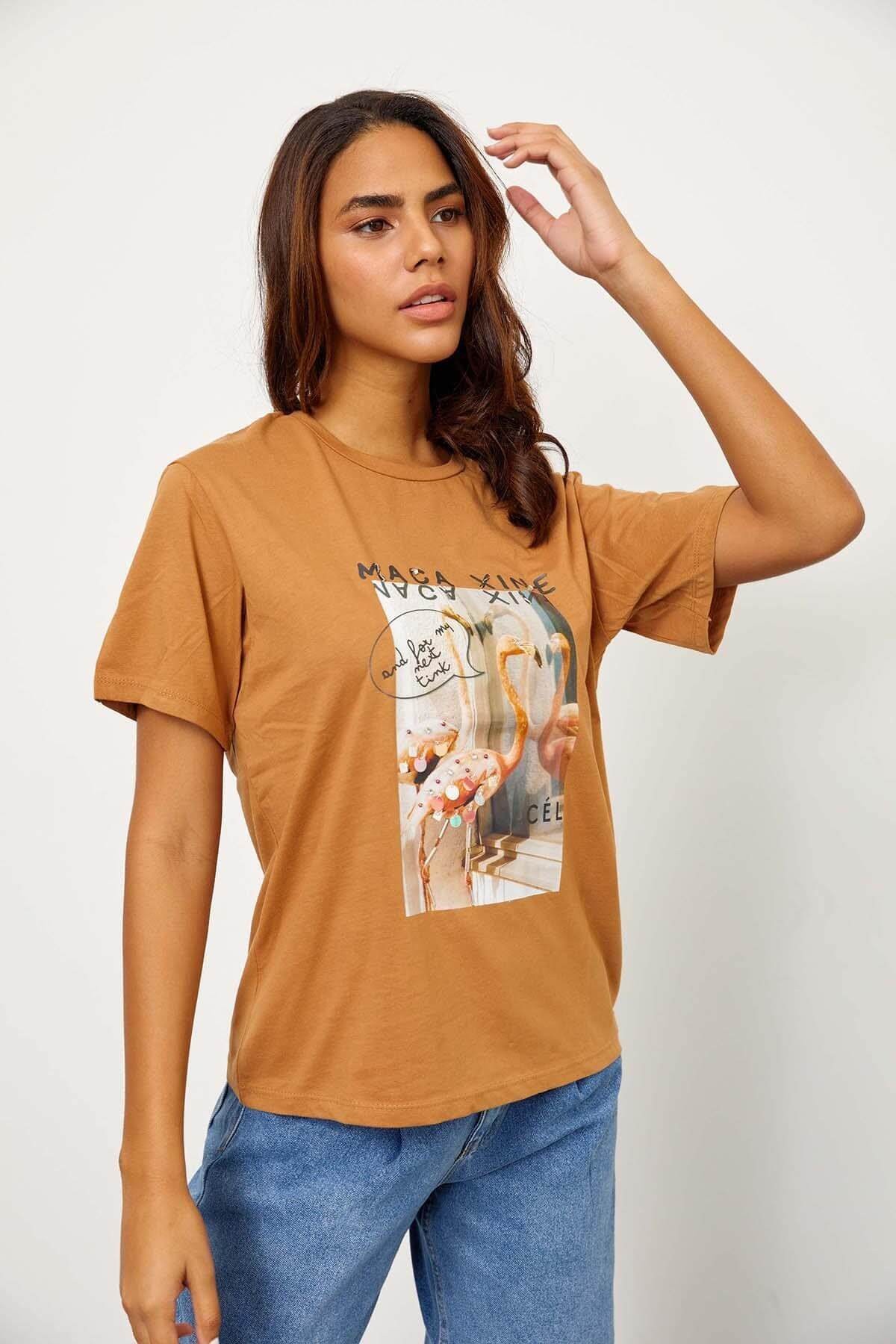 Moka Kısa Kol Baskılı T-ShirtST060S71241001