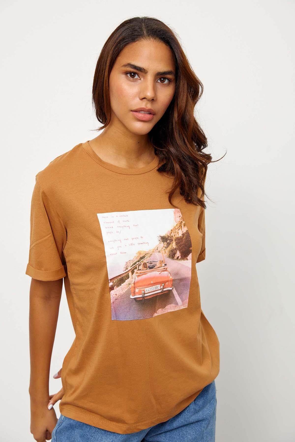Moka Kısa Kol Baskılı T-ShirtST060S71243004