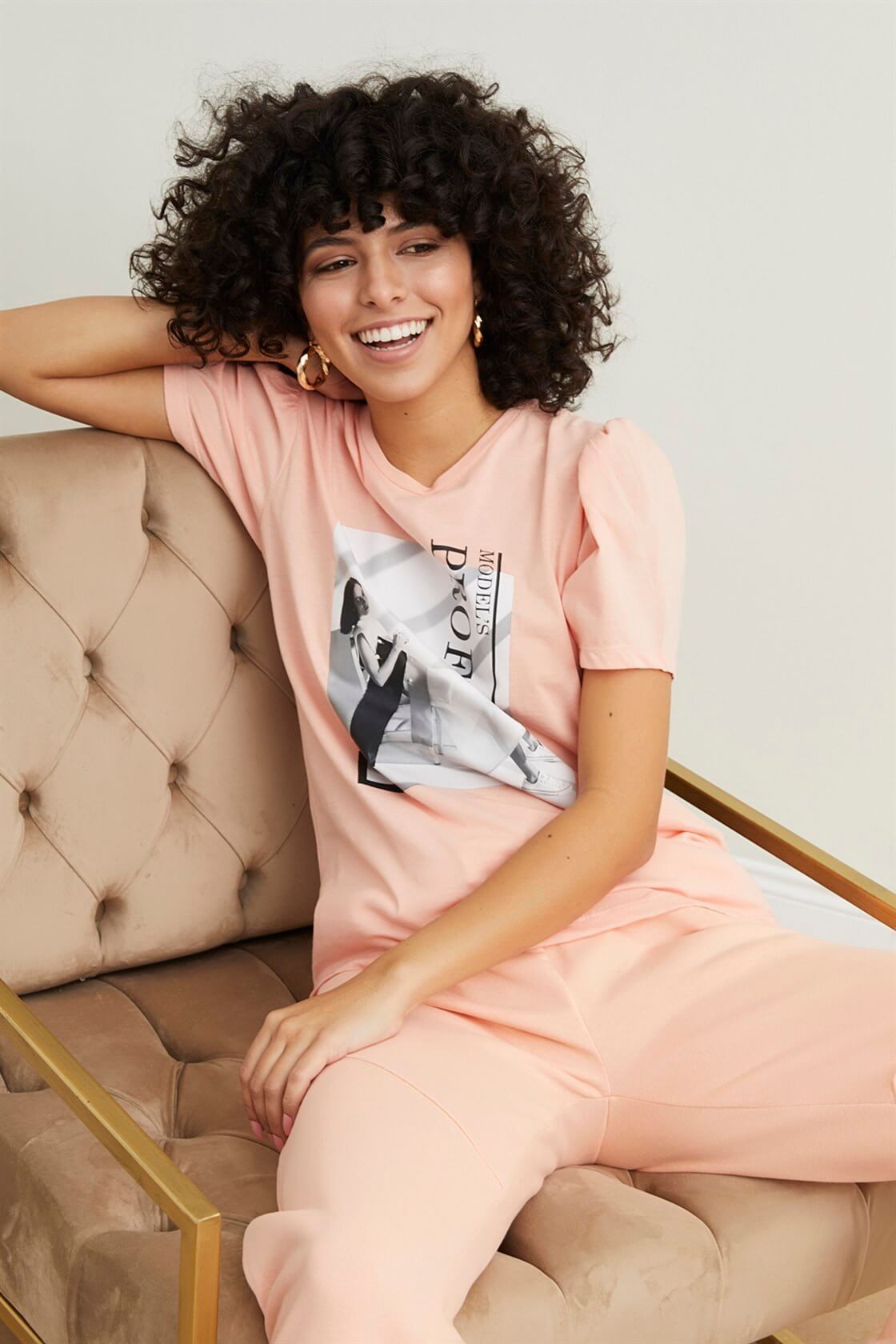 Pudra 2YM2CTS0149 T-SHIRT