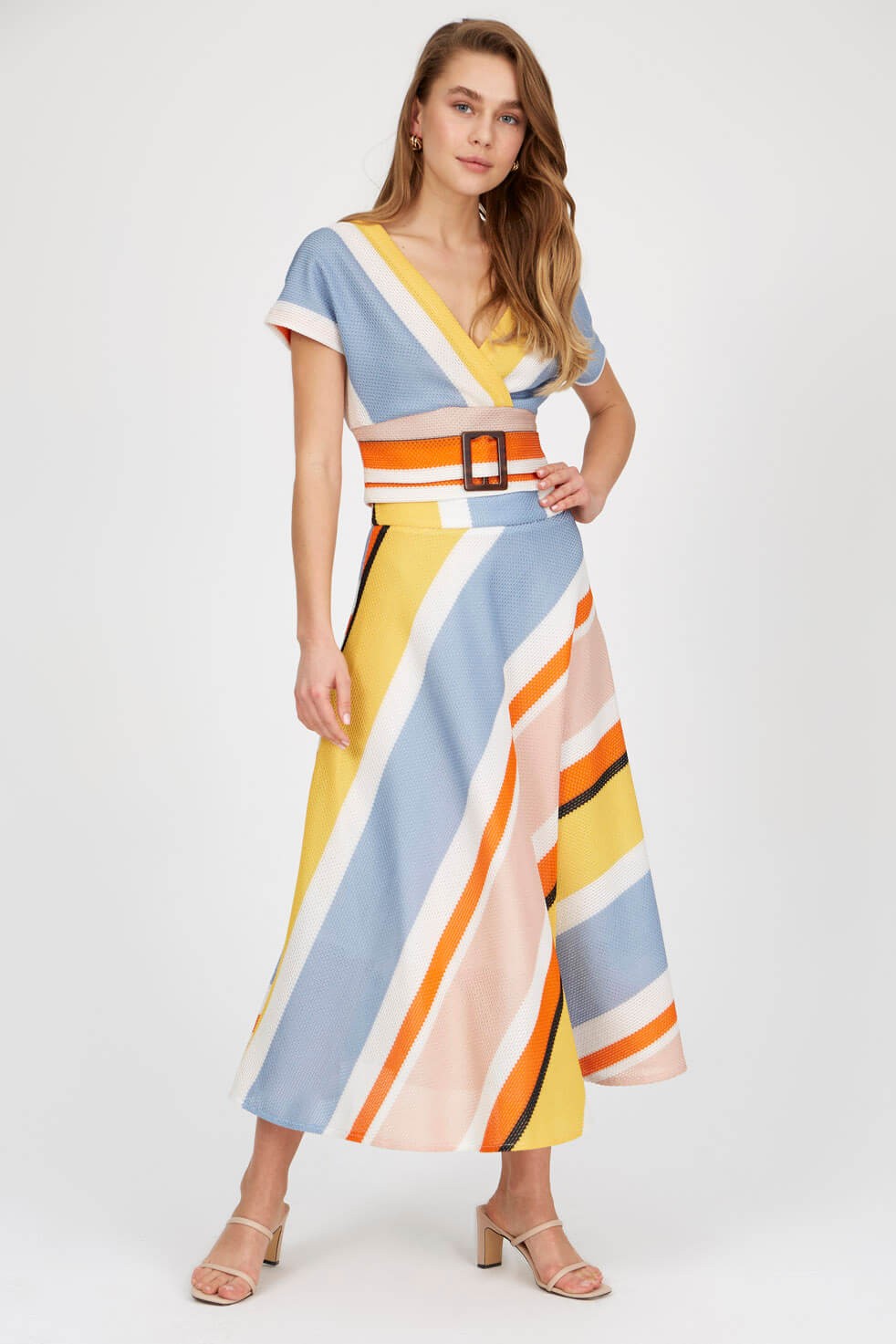 Sarı-Oranj 1YM2CBL0464 BLUZ