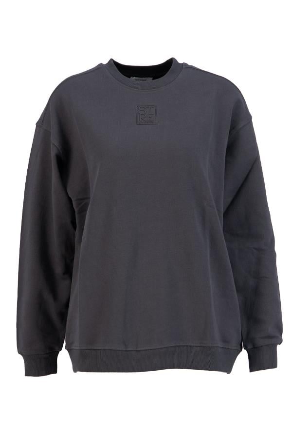 Antrasit Pamuklu Sweatshirt Kadın Sweatshirt modelleri
