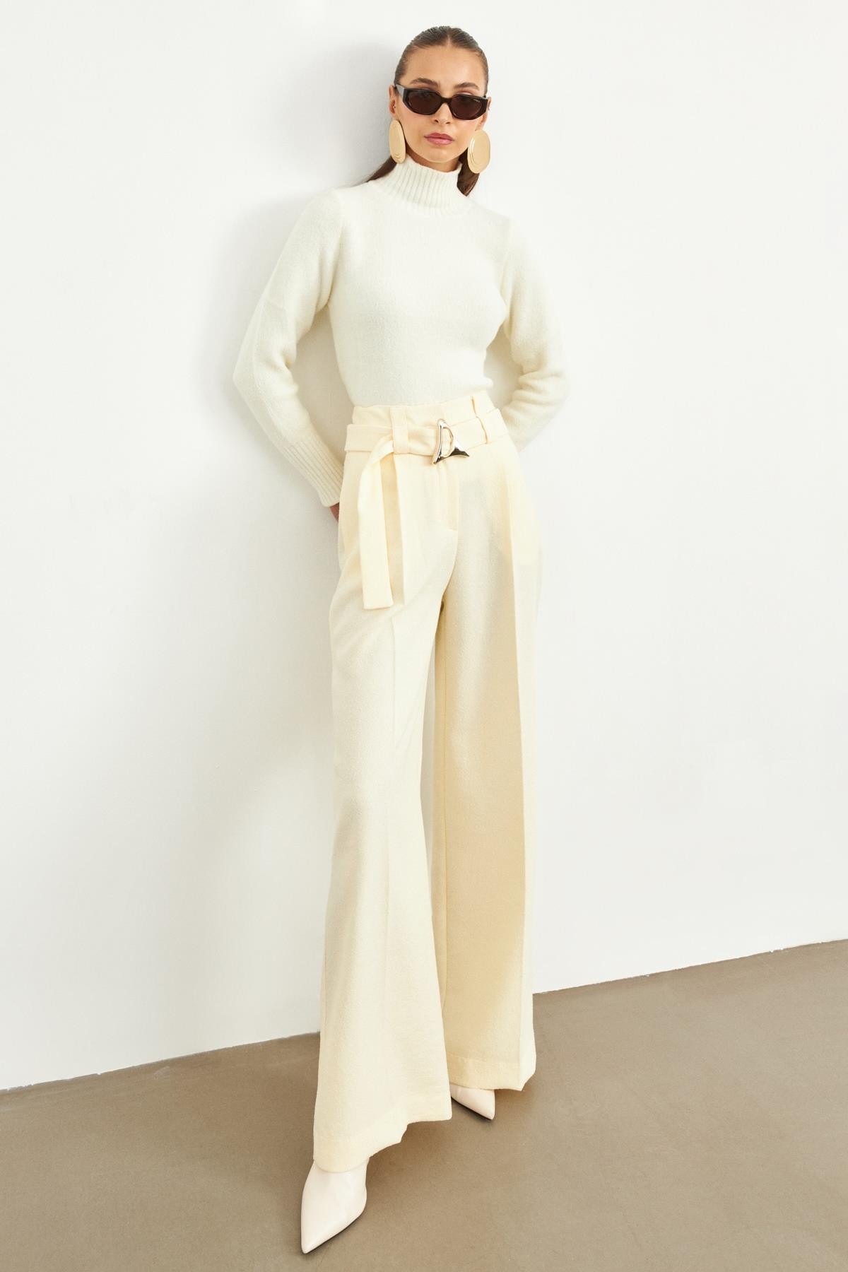 Krem 1YD4CPN0899 PANTOLON