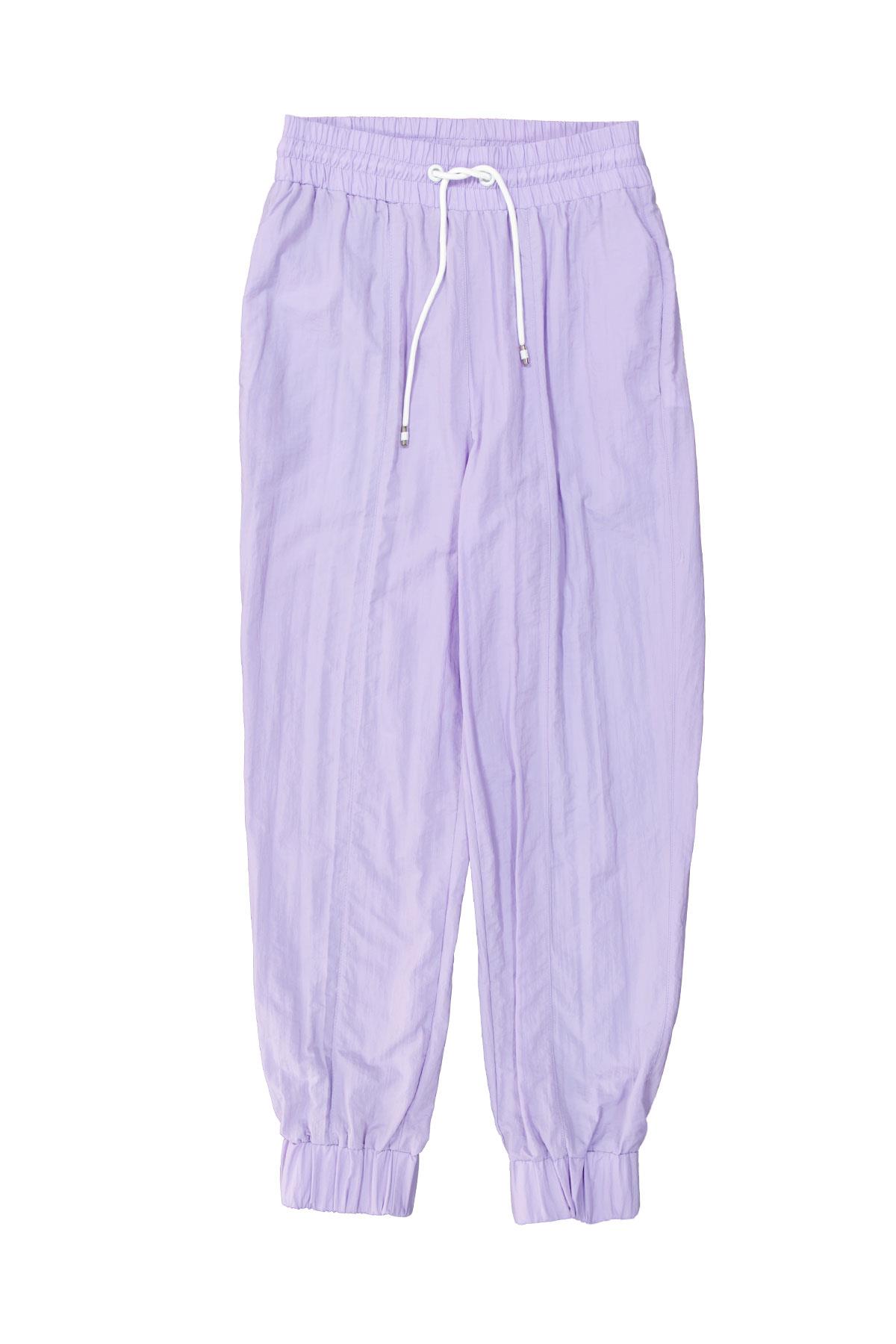 Lila Beli Lastikli Jogger Pantolon Kadın Pantolon modelleri