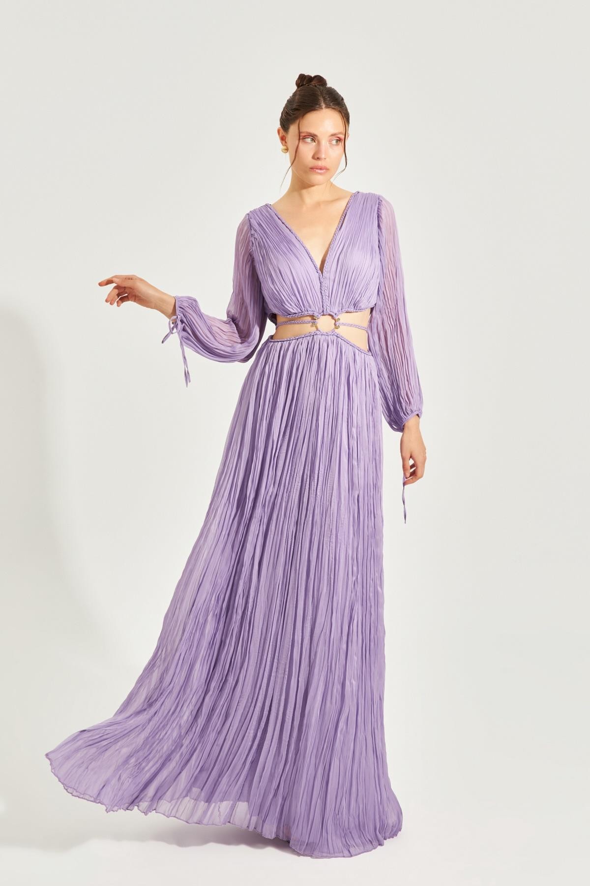 Lila 2YU2CAB0684 ABİYE ELBİSE