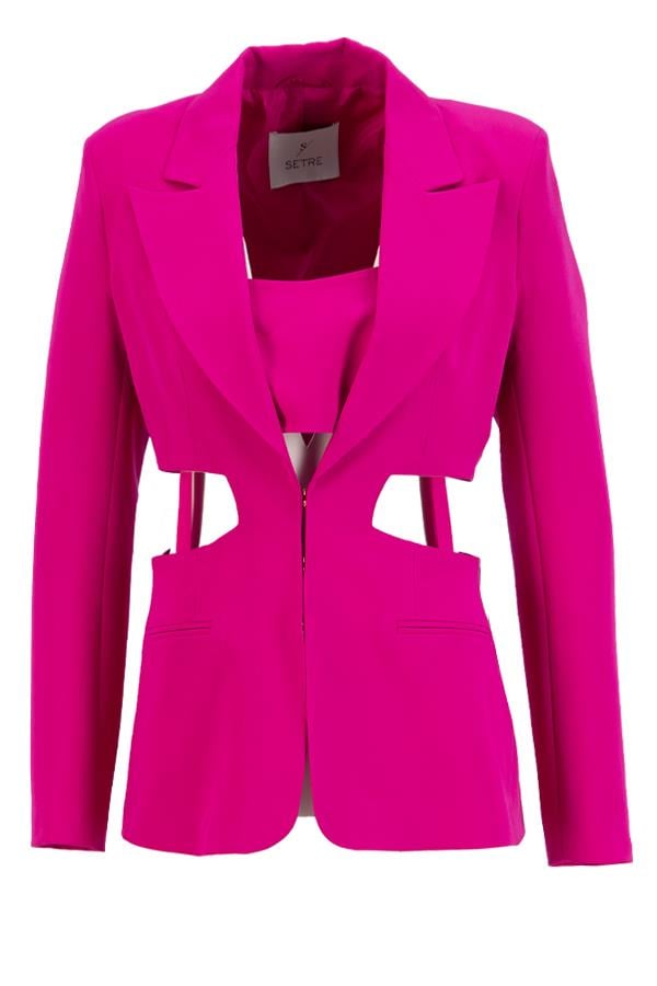 Orkide Pencere Detaylı Blazer Ceket Kadın Ceket modelleri