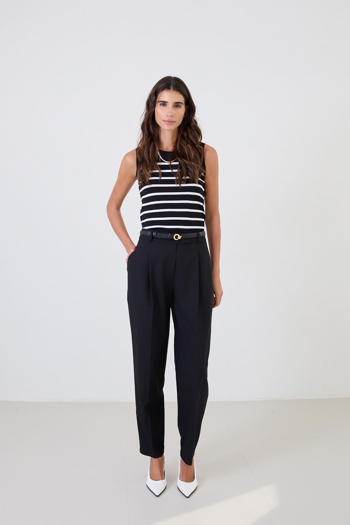 Siyah 1YD2CPN1131 PANTOLON Kadın Pantolon modelleri