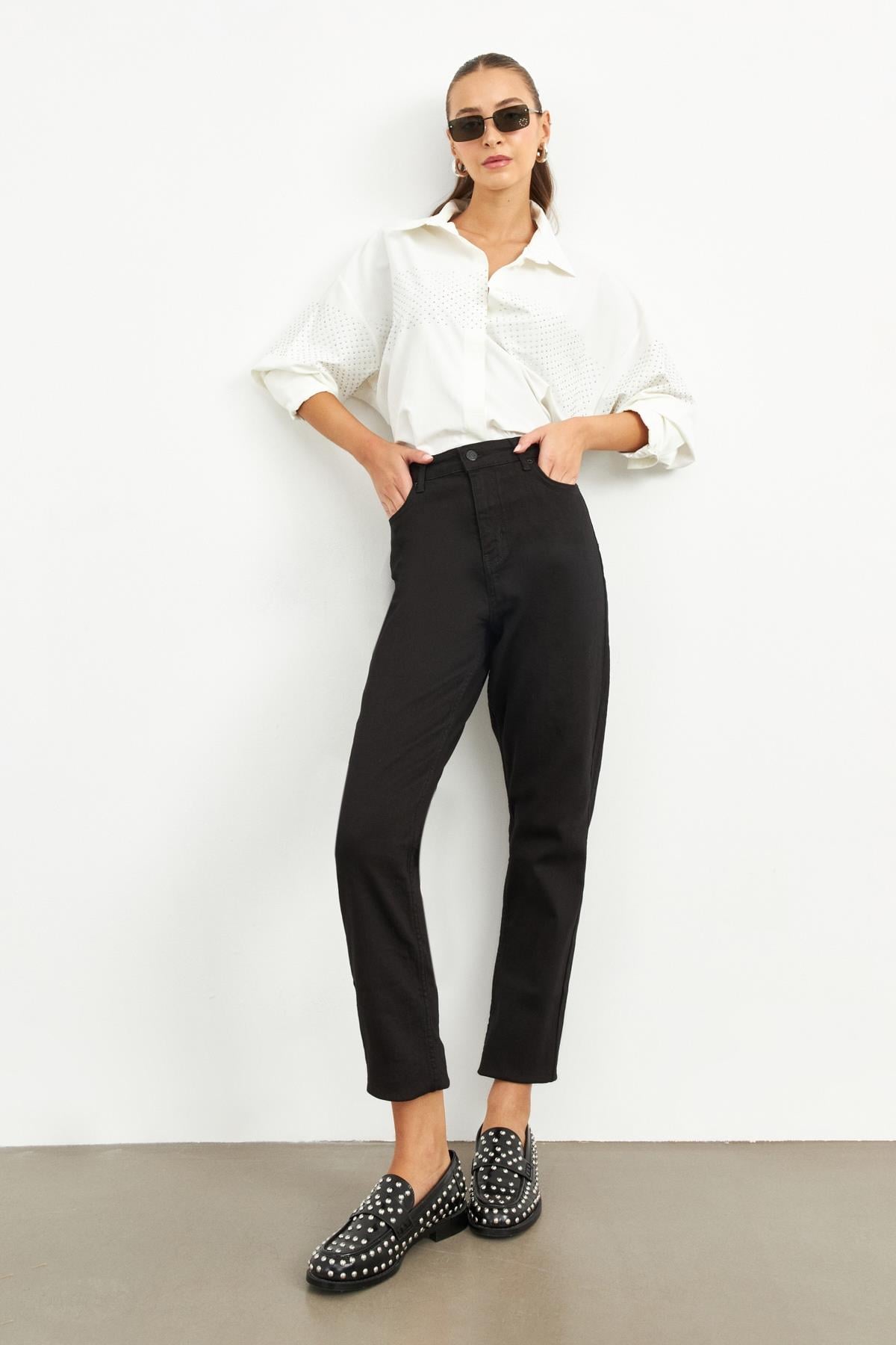 Siyah 2YD4CPN0970 KOT PANTOLON