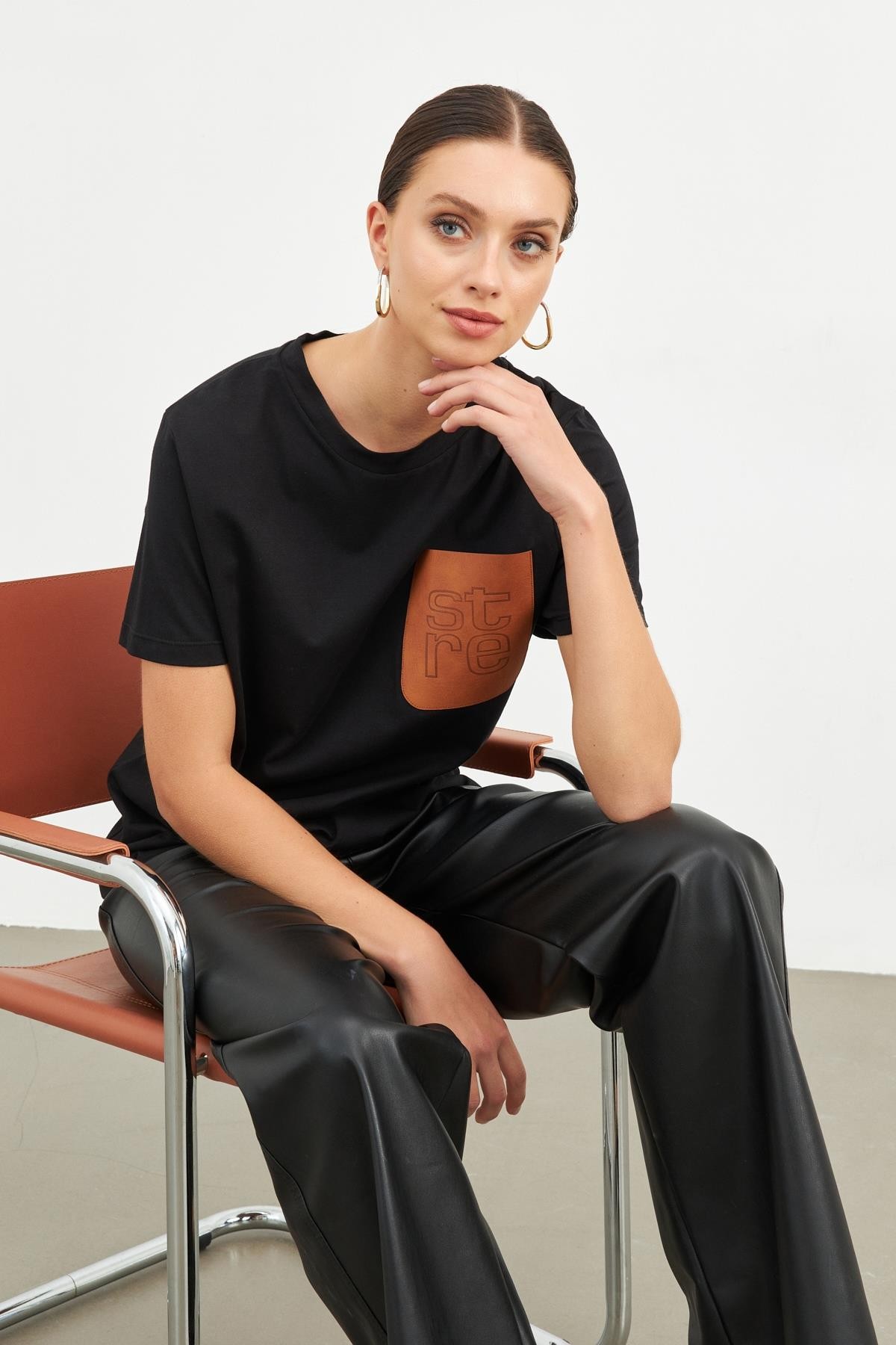 Siyah 2YD4CTS0317 T-SHIRT