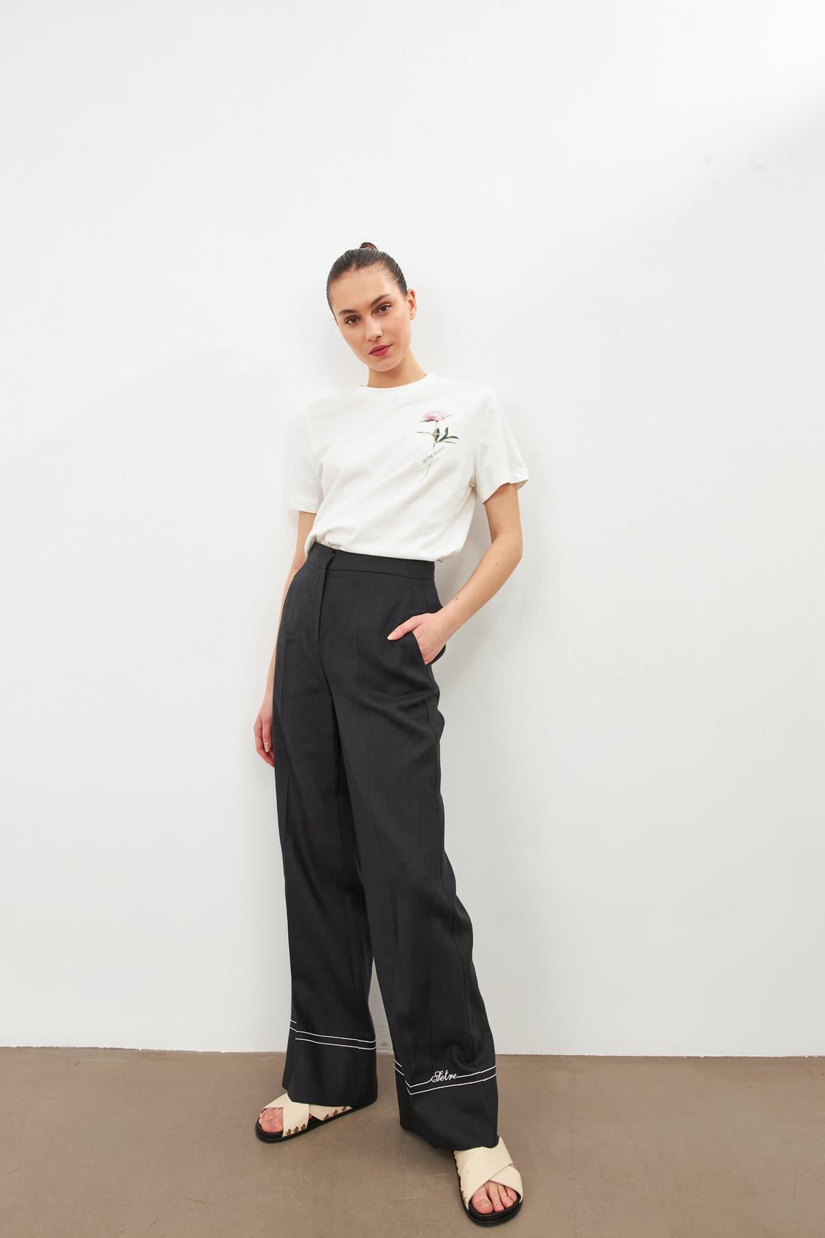 Siyah 1YD2CPN1064 PANTOLON
