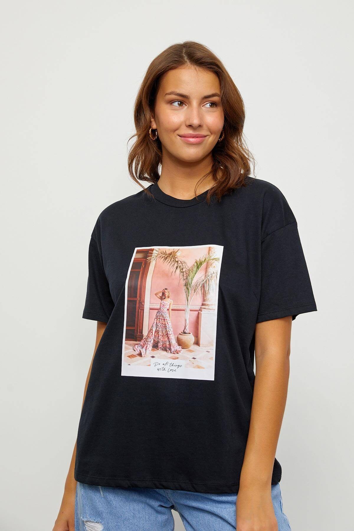 Siyah 2YB2CTS0188 T-SHIRT