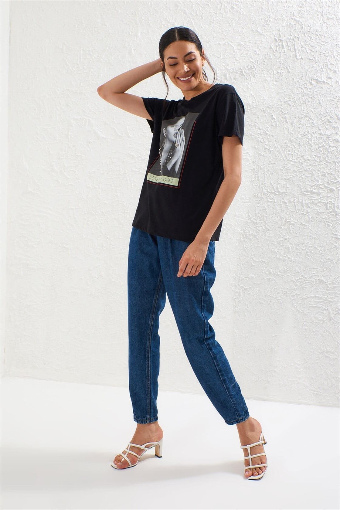 Siyah 2YM2CTS0134 T-SHIRT