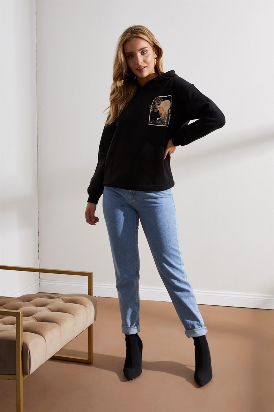 Siyah 2YB4CSS0095 S-SHIRT