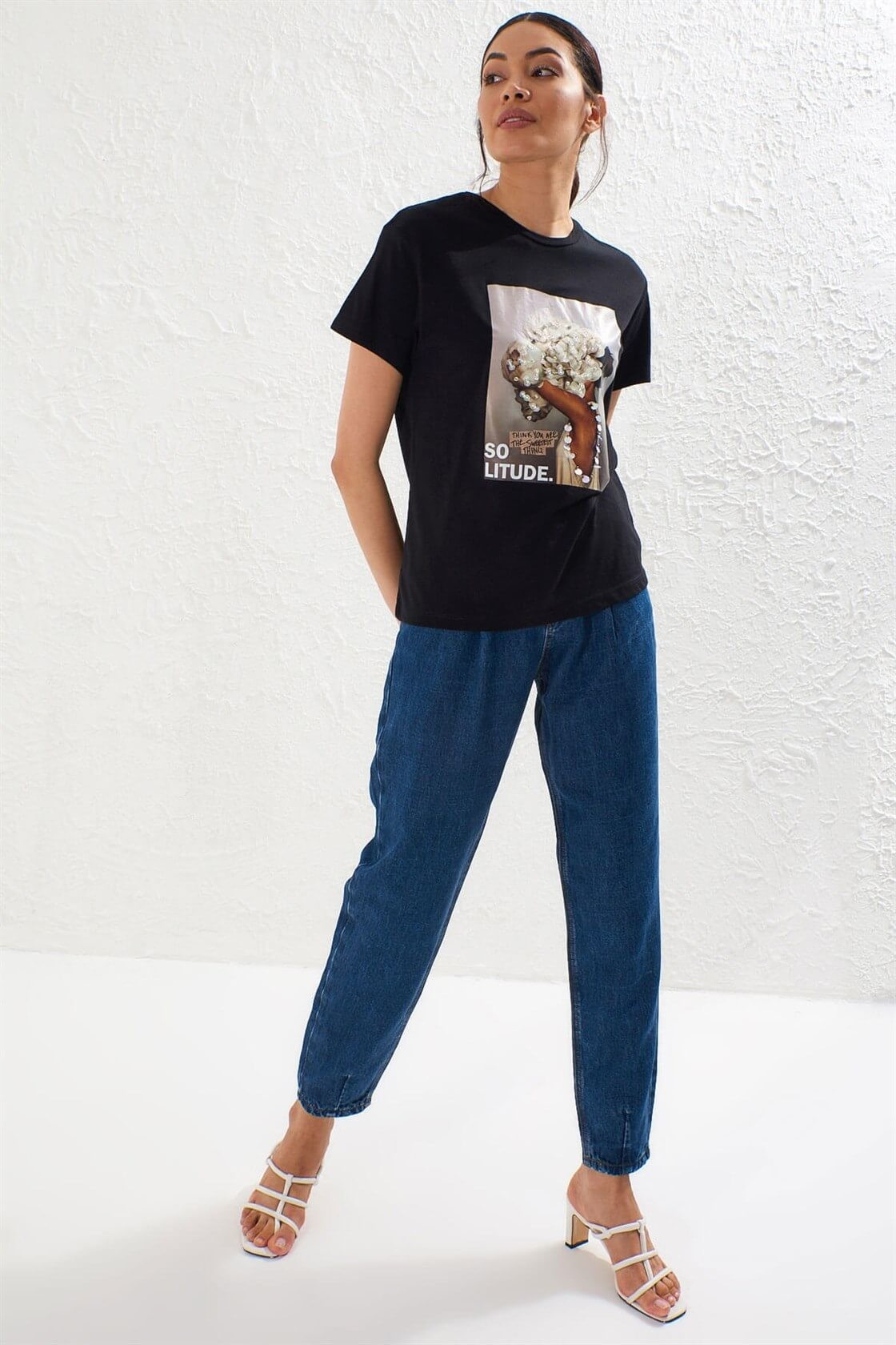 Siyah 2YM2CTS0130 T-SHIRT