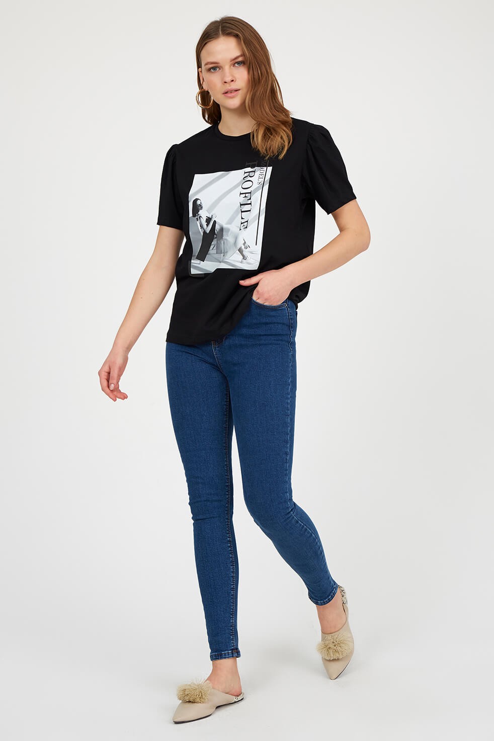 Siyah 2YM2CTS0115 T-SHIRT