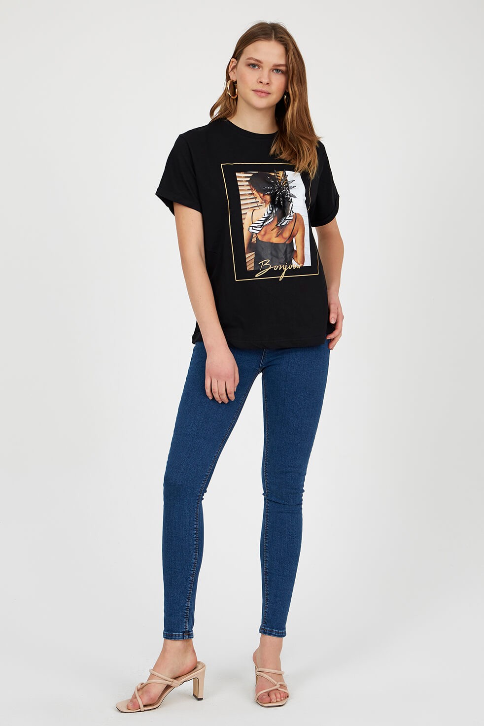 Siyah 2YM2CTS0117 T-SHIRT