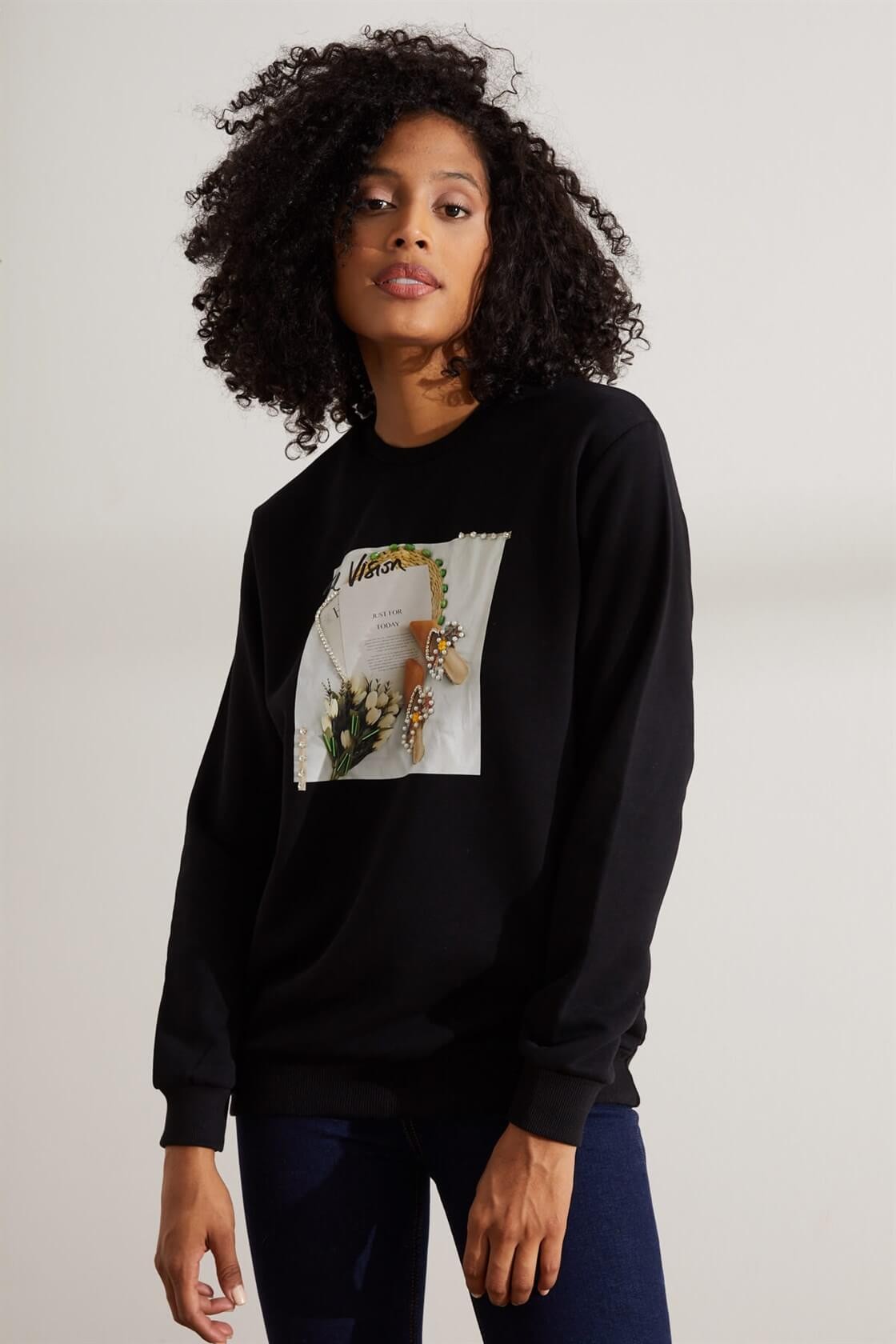 Siyah 2YB4CSS0082 S-SHIRT